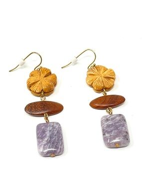 New Anthropologie Stone Drop Earrings